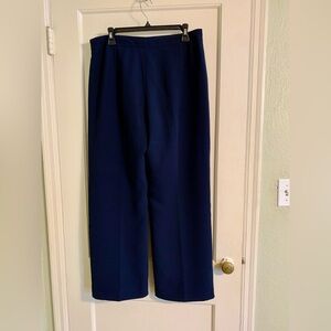 Evan-Picone wide leg navy trousers size 12P